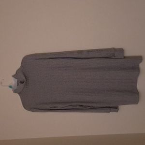 Grey turtle neck long sleeve dress